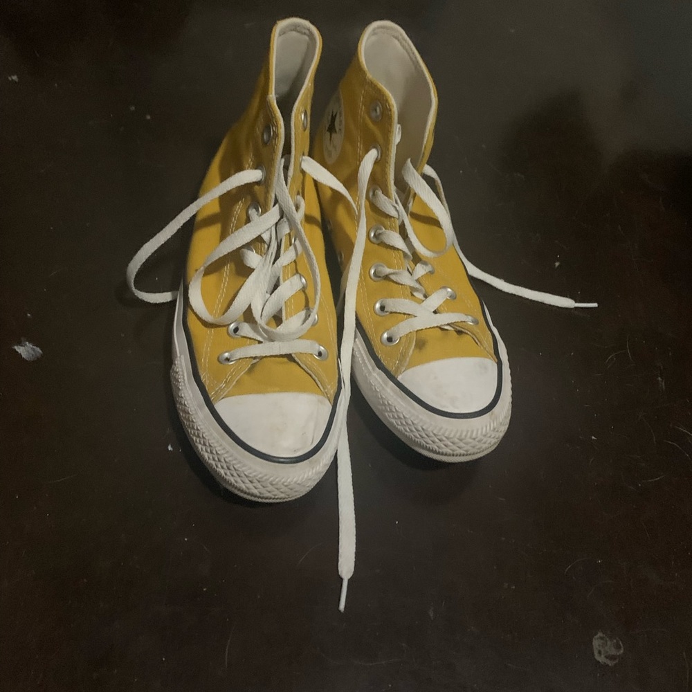 Converse Yellow High-Top Sneakers
